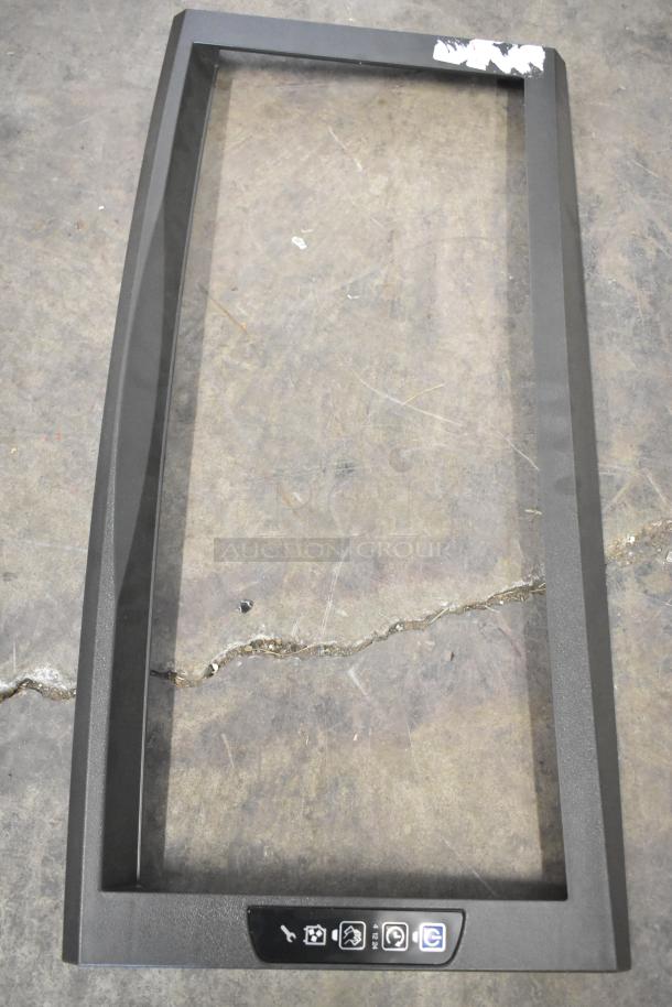 Brand new Manitowoc 4010989 ice machine door frame, scratch and dent condition, features control panel icons.