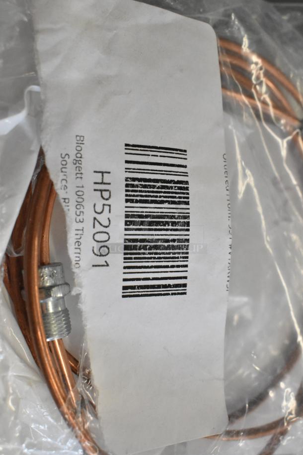 Blodgett 100653 Thermocouple in packaging, labeled HP52091. New condition with visible barcode and part number.