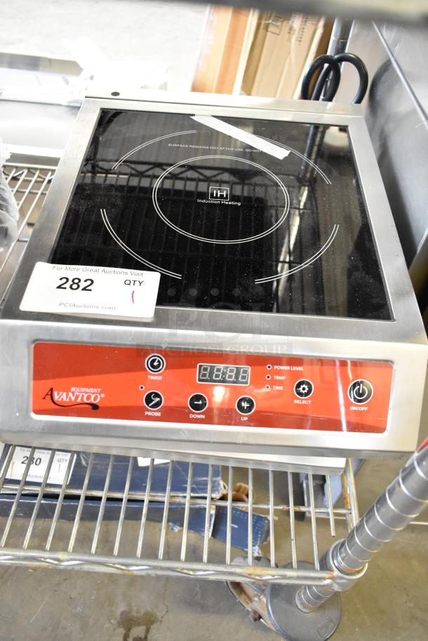 BRAND NEW 2024 Avantco 177IC3500P stainless steel induction range, countertop model, with probe. 208-240V, 1 phase.