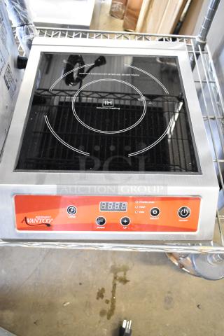 Brand new Avantco 177IC3500P induction range, stainless steel, with probe. 208-240 volts, 1 phase, scratch and dent condition.