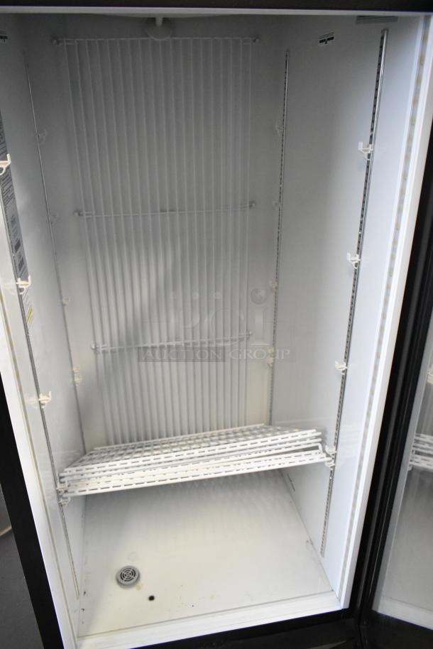 Minus Forty 22-USGF-X1-1C000-BK commercial freezer, single door, poly coated racks, metal, good condition, 115V, 1 phase.