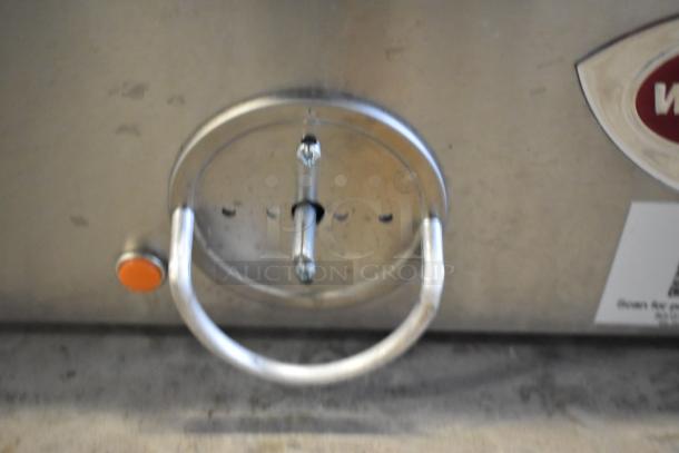 Brand new Wells G19 stainless steel electric countertop griddle, 36", 208V, visible control details. Scratch and dent condition.