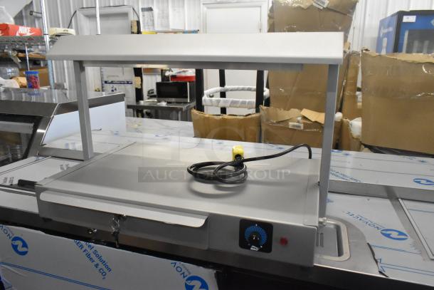 BRAND NEW 2024 Pavoni Lampada Stainless Steel Sugar Heating Lamp, 230 Volts. Slight scratches/dents, intact cord, adjustable dial.