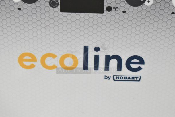 BRAND NEW Hobart Ecoline Stainless Steel Dishwasher, Model EDH-1, Hi Temp, 208-240V, Minor scratches, visible "Ecoline by Hobart" logo.