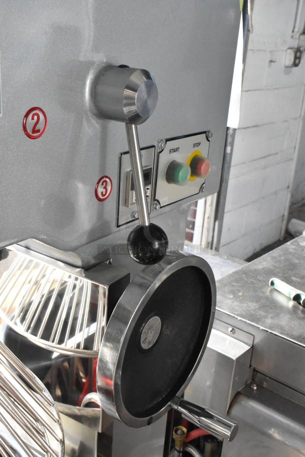 BRAND NEW 2025 Precision Mixers HD-60.3 60 Qt. Mixer with bowl, guard, two paddles. Features start/stop controls, number indicators.