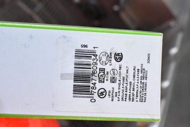 Barcode label on the 2025 Precision Mixers HD-60.3 packaging shows electrical specs: 220V, 3 Phase, made in Mexico.