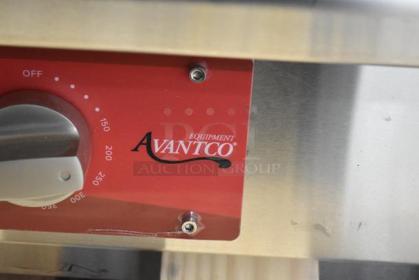 Brand new Avantco 177EG60E stainless steel electric griddle, 60" with thermostatic controls, 240V, 3-phase, minor scratches.