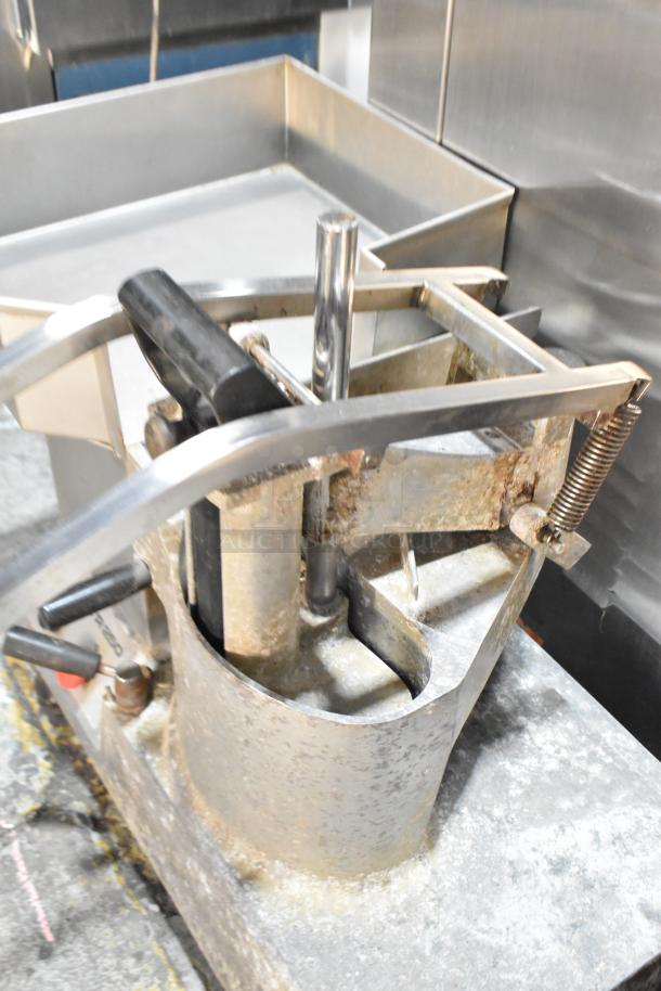 Dito Sama TR250 metal commercial vegetable cutter, used condition, for countertop use, 230 volts.