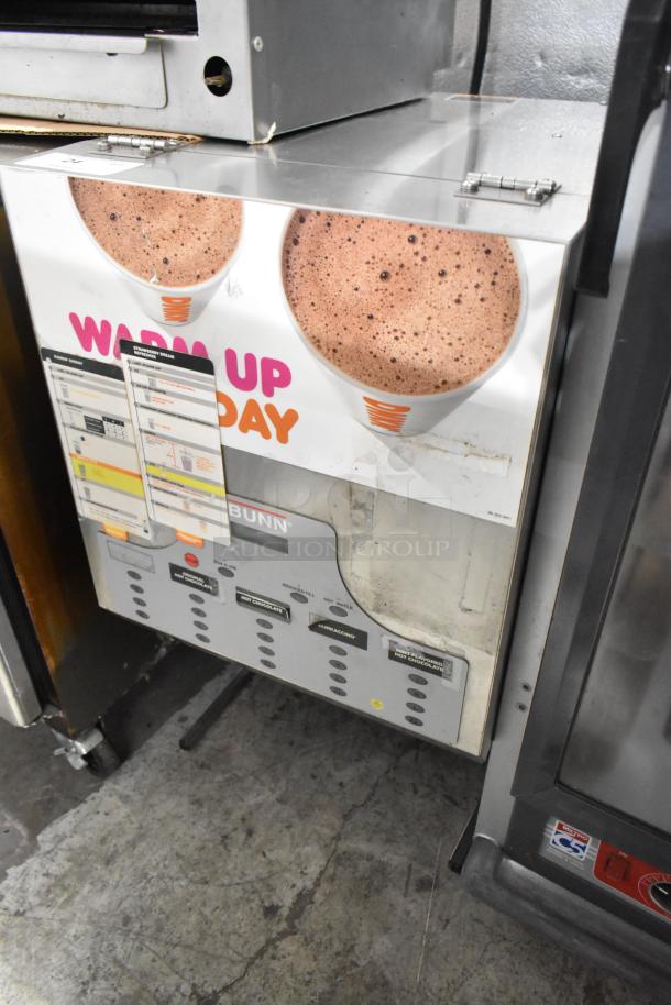 Bunn IMIX-5 Stainless Steel Commercial Cappuccino Machine, 120/208-240V, 1 Phase, buttons labeled for drink options.