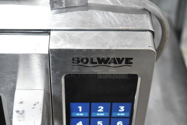 2022 Solwave 180MW112T stainless steel commercial countertop microwave oven, 120V, 1-phase, with digital keypad.