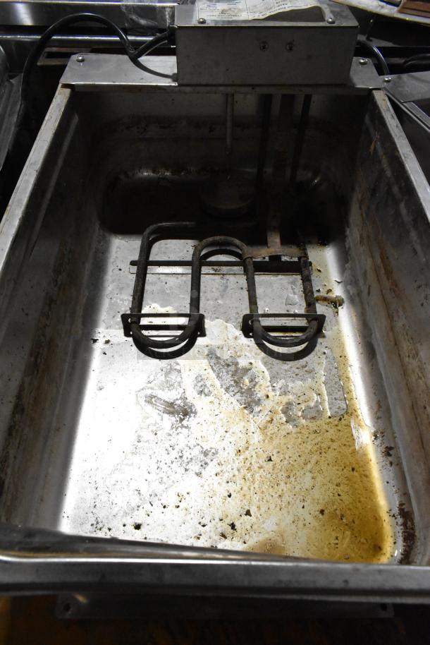 Continental F412502 metal evaporator tray, 120 volts, 1 phase, shows wear. Includes heating element, 2 times your bid.