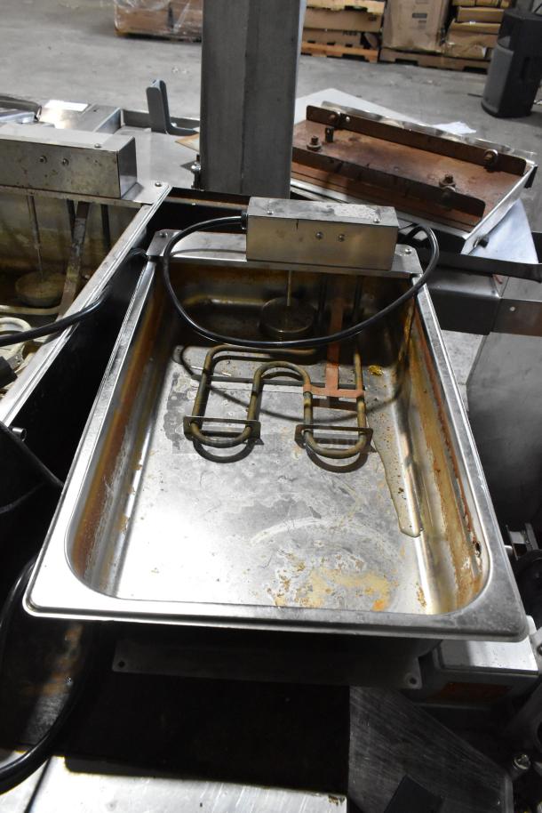 Continental F412502 metal evaporator tray, 120V, 1-phase, used condition, includes wiring, 3 trays available.