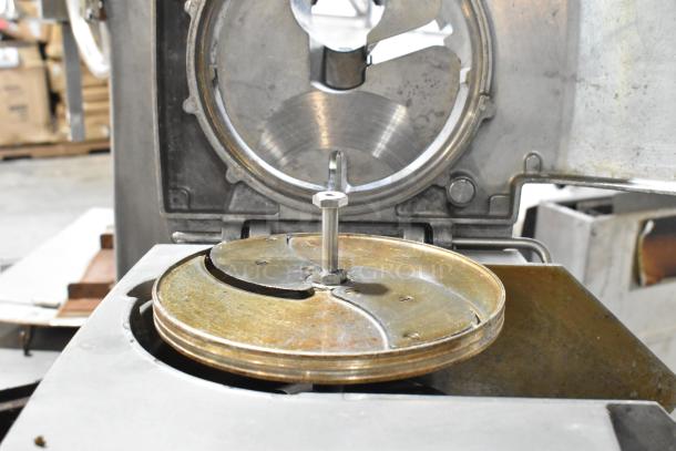 Robot Coupe CL52 metal commercial food processor with slicing blade, 120 volts, 1 phase; used condition.