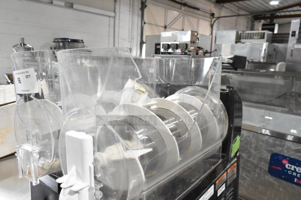 2019 Bunn ULTRA-2 Stainless Steel Frozen Beverage Machine, 2 hoppers, missing lids, 120V, 1 phase, commercial use.