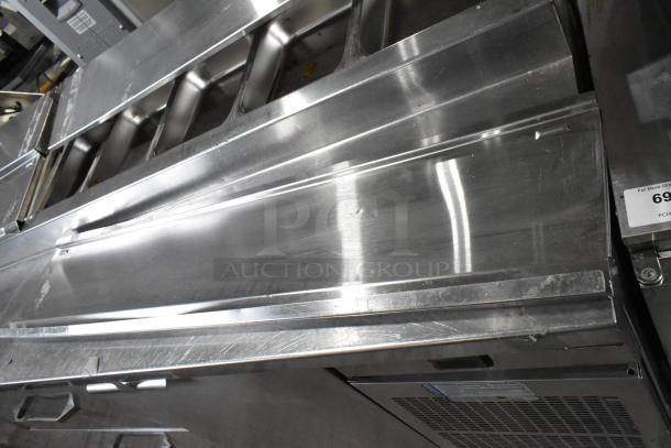 Randell 51395PR stainless steel pizza prep table with 2 drawers, 2 doors, and commercial casters. 115V, 1 phase.