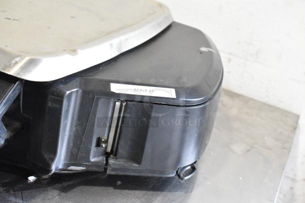 2016 Hobart HTi-7LH 30 lb. commercial scale with label printer, tested and working, tag reads "Scale 07."