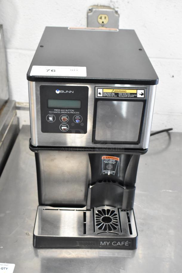 Bunn MyCafe Stainless Steel Commercial Espresso Machine, 115V, 1 Phase. Features control panel, durable build, used condition.