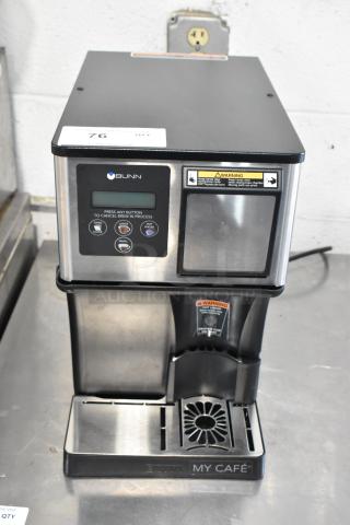 Bunn MyCafe Stainless Steel Commercial Espresso Machine, 115V, 1 Phase. Features control panel, durable build, used condition.