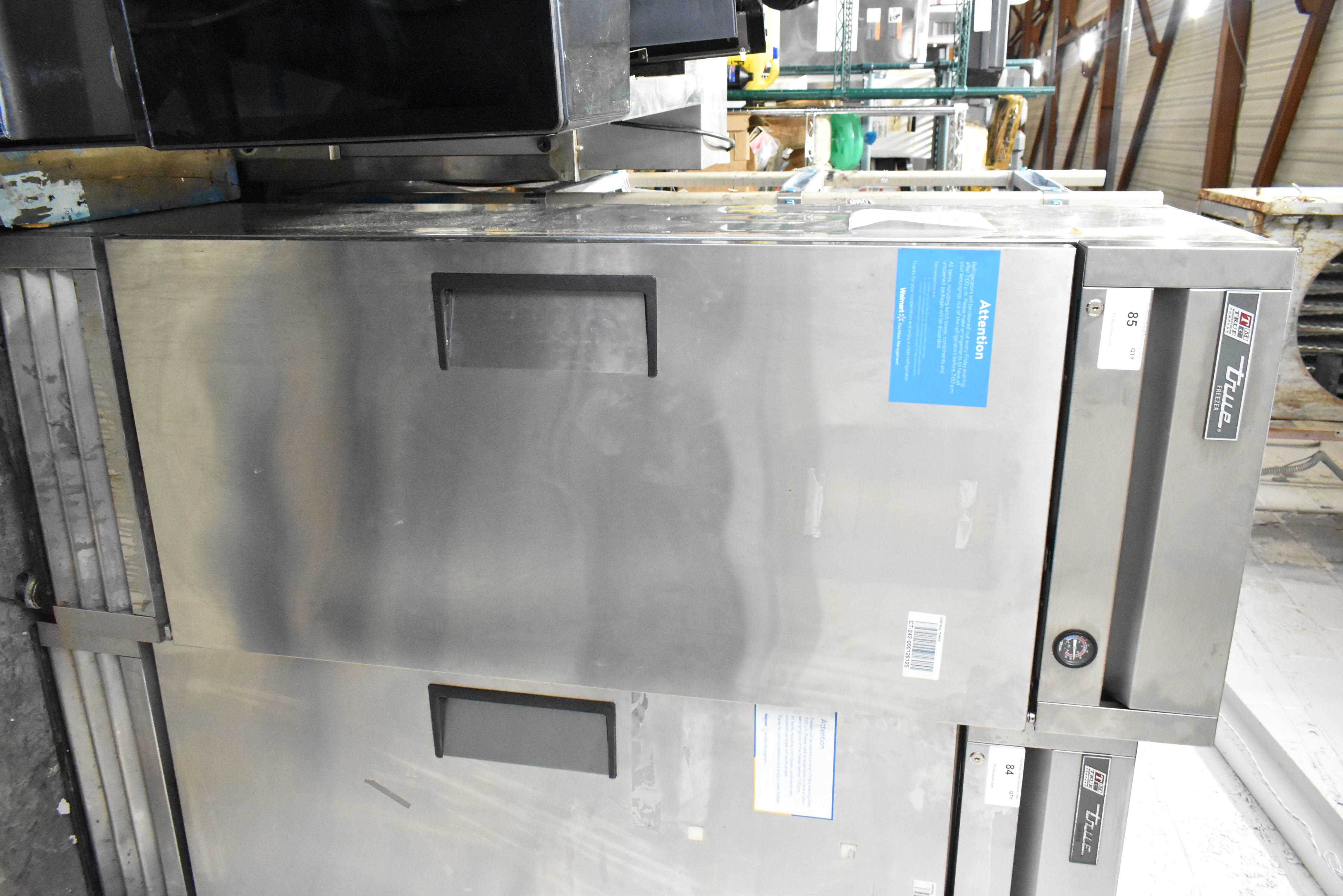 True T-19F with bottom mount compressor showing access panel