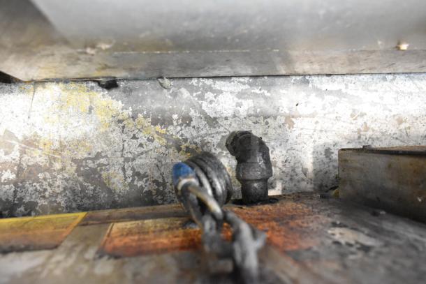 Vulcan stainless steel commercial countertop gas griddle, used condition. Features include gas hookup and durable steel construction.