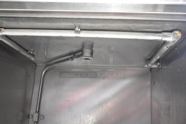 2018 Noble Wareforce UH30-E undercounter dishwasher interior, stainless steel, 208/230V, 1 phase, commercial use.