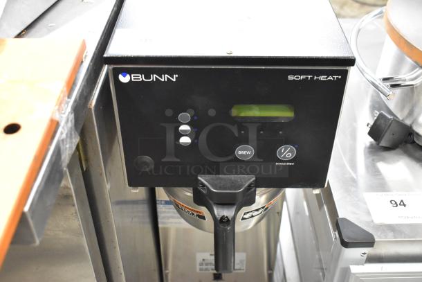 2024 Bunn SINGLE SH DBC iced tea machine, stainless steel, with hot water dispenser and metal brew basket, 120V, 1 phase.