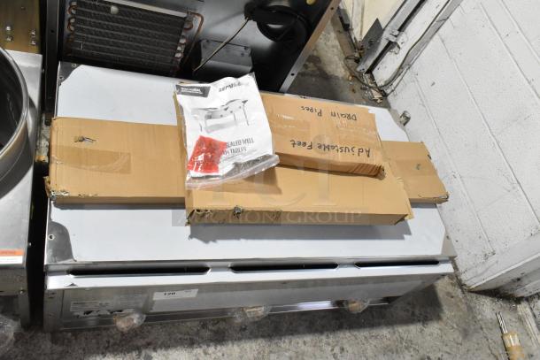 BRAND NEW SCRATCH AND DENT! 2025 ServIt 423EST3WSPB stainless steel electric steam table, three pan, 120 volts, 1 phase. Boxed.