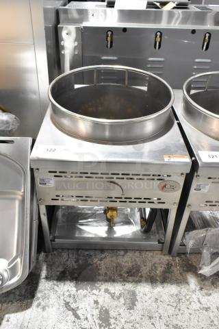 BRAND NEW SCRATCH AND DENT Cooking Performance Group 351WOKR16N Natural Gas Wok Range, 16" Ring, 125,000 BTU, visible tags.