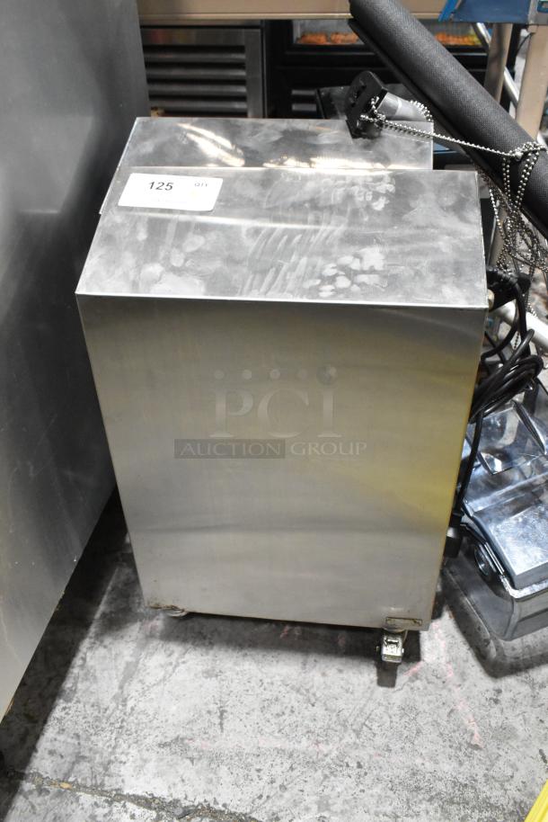 Jun-Air 86R-3MN1-DSBHH Nitro Brew Nitrogen Generator, stainless steel, on commercial casters, 120V, visible surface marks.