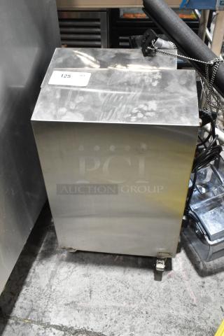 Jun-Air 86R-3MN1-DSBHH Nitro Brew Nitrogen Generator, stainless steel, on commercial casters, 120V, visible surface marks.