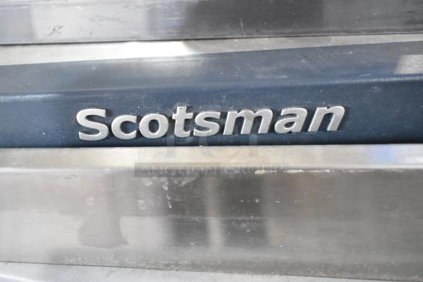 2017 Scotsman C1030MA-32D stainless steel ice head, features durable construction, 208/230V, 1 phase, logo detail shown.