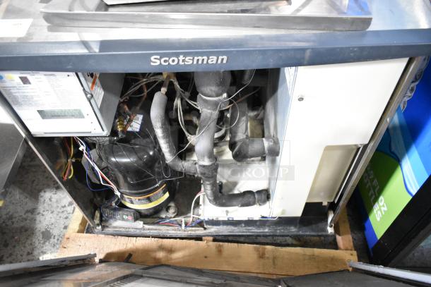 2017 Scotsman C1030MA-32D stainless steel commercial ice head, 208/230V, 1-phase, visible internal components.