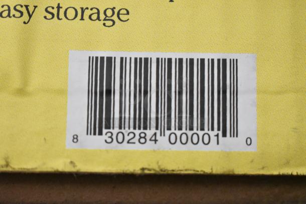 Barcode on yellow background with text "easy storage," part of "ALL ONE MONEY!" auction lot.