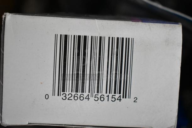 Barcode label on packaging, numbered 032664561542, part of a tier lot including folders, sheeting, doorknob, and outlet covers.