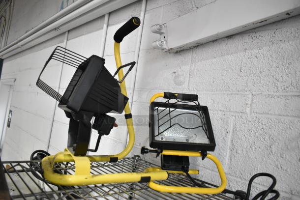 ALL ONE MONEY! Tier Lot with SM2262 Magnetic Base Worklight, stretch net, and jack stands. Includes various items.