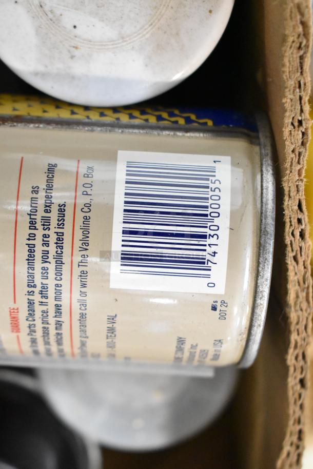 ALL ONE MONEY! Tier Lot including EZ Handspreader, nails, Sears Air Tool Lubricating Oil, and various items. Valvoline can visible.