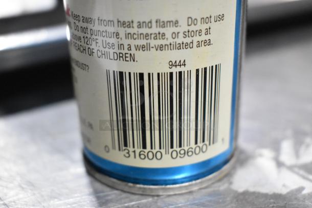 Barcode and safety instructions on a can of Sears Air Tool Lubricating Oil from assorted auction lot.