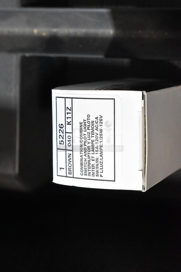 Pro Tuff Box Tool Box with contents; includes towels. Box labeled "Combination/Combine Switch and Pilot Light."