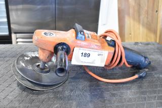 Black & Decker Sander/Polisher, 120 Volts, 1 Phase. Used condition, visible wear. Auction tag with lot number 189.