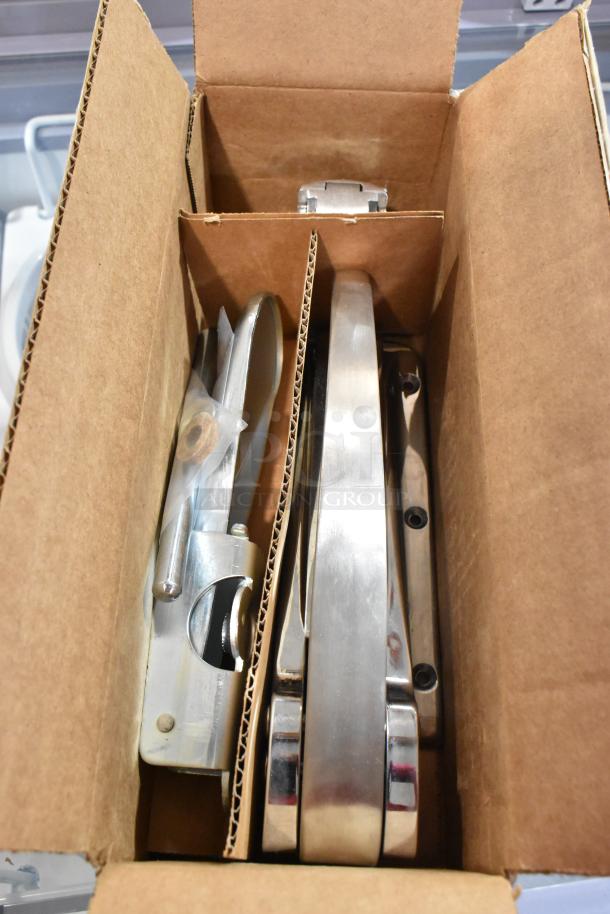 BRAND NEW Scratch and Dent Kason® 10055000028 latch, chrome finish, 1-1/8" strike, in box, minor imperfections.