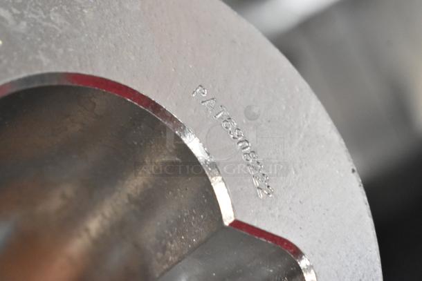 3 new scratch and dent items: paddle attachment, whisk attachment, long-handled whisk. Close-up shows marking "PAT 690822."