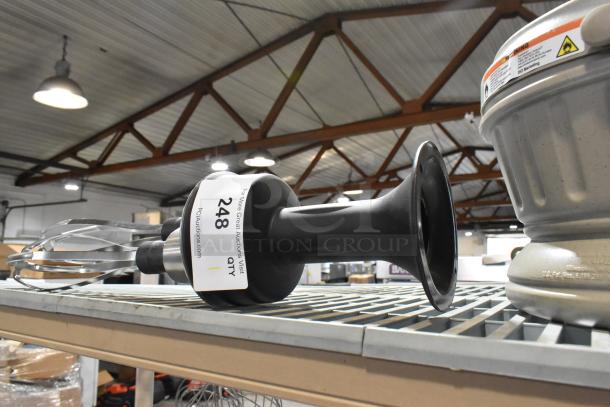 BRAND NEW VitaMix VM0224A Stainless Steel Detachable Whisk for Immersion Blenders, scratch and dent condition. Auction tag 248 visible.