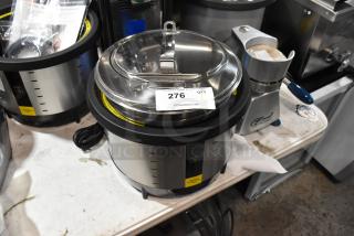 Brand new Vollrath 7411 Mirage® 11 Qt. induction rethermalizer, 120V, visible lid, with auction tag showing item number 276.