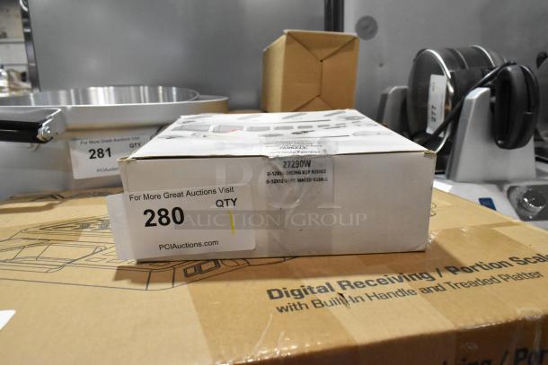 Brand new Robot Coupe 27290W dicing kit, 15/32" size, in original packaging. Some scratches and dents visible on the box.