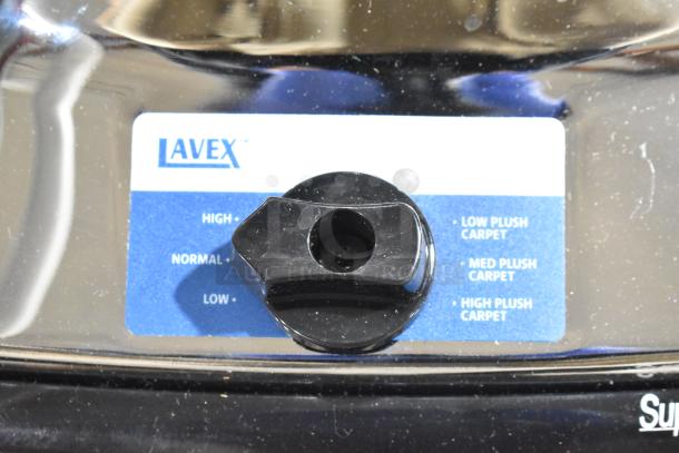 BRAND NEW Lavex P101 Commercial Vacuum Cleaner, 120V, 1 Phase. Features adjustment settings for low to high plush carpet.