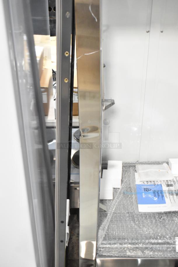 BRAND NEW 2024 Avantco 178A19FHC stainless steel freezer, single door, poly coated racks, 115V, 1 phase, scratch and dent condition.