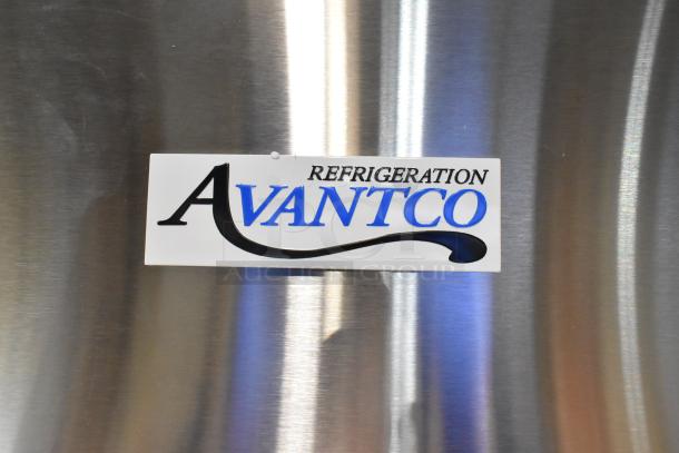Brand new Avantco 178A19FHC stainless steel commercial freezer, single door, poly coated racks, 115V, scratch and dent.
