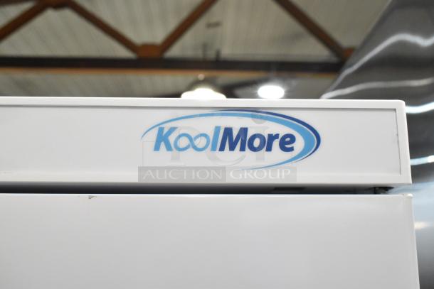 BRAND NEW SCRATCH AND DENT! KoolMore KM-FMD20WH 21 Cu. ft. commercial freezer, manual defrost, white, 115 Volts, 1 Phase.