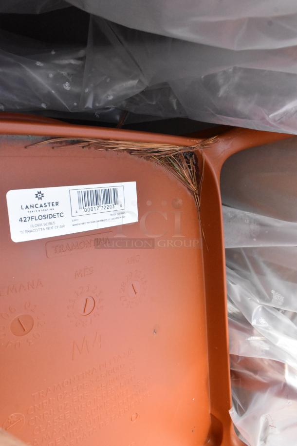Lancaster Table & Seating Flora Terracotta Side Chair, model 427FLOSIDETC, brand new, visible label and markings.