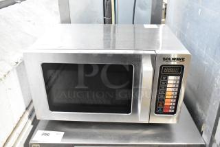 2024 Solwave 180MW1000SS stainless steel commercial countertop microwave oven, 120 volts, 1 phase, with digital controls.